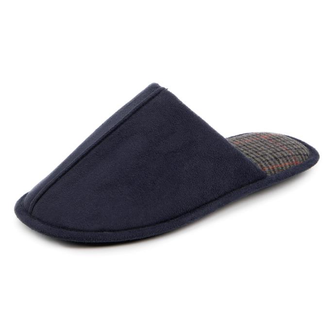 totes toasties® Mens Centre Seam Mule Navy Extra Image 3